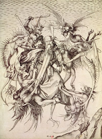 The Temptation of St. Anthony by Martin Schongauer
